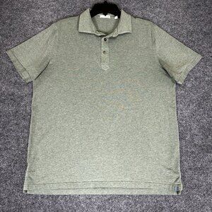 Tasc Polo Shirt Mens Large Green Solid Short Sleeve Golf Casual Pullover‎ Adult